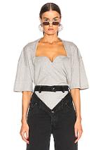 Y/project Push Up T Shirt In Gray