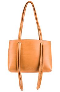 Mansur Gavriel Mini Fringe Bag In Neutral,orange