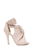 Maison Margiela Knotted Leather Heels In Neutrals