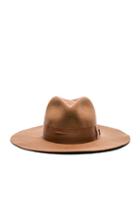 Sensi Studio Classic Long Brim Hat With Italian Bow Band In Brown