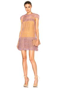 Marissa Webb Austin Lace Dress In Pink,yellow