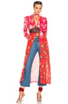 Attico Beatriz Top In Pink,floral