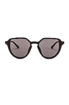 Dries Van Noten Square Round Sunglasses In Black