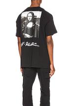 Off-white Mona Lisa Graphic Tee In Black