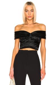 Dolce & Gabbana Ruched Top In Black