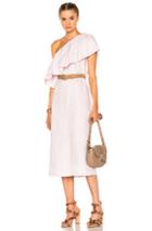 Mara Hoffman One Shoulder Mini Dress In Purple