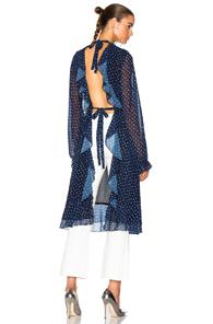 Sandy Liang Lorelai Top In Abstract,blue