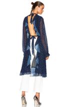 Sandy Liang Lorelai Top In Abstract,blue