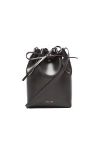 Mansur Gavriel Coated Mini Bucket Bag In Black