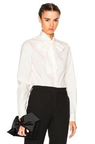 Msgm Bow Top In White