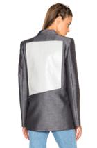 Acne Studios Deana Insert Blazer In Gray