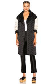 Isabel Marant Howell Silk Padded Jacket In Black