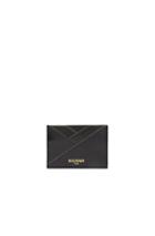 Balmain Leather Wallet In Black