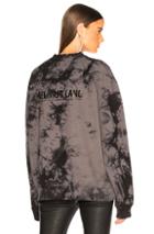 Helmut Lang Tie Dye Logo Sweatshirt In Black