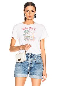Re/done Aloha Classic Tee In White
