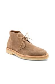 Common Projects Waxed Suede Chukka In Brown