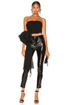 Redemption Georgette Bustier Top In Black