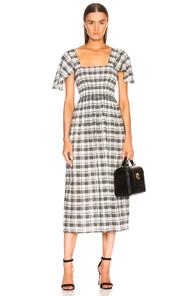 The Great Gimlet Dress In Checkered & Plaid,gray