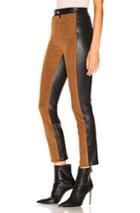 Sprwmn High Waisted Corduroy Pants In Black,neutral