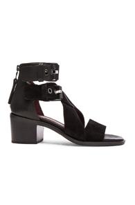 Rag & Bone Madrid Leather Sandals In Black