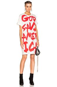 R13 God Save America Tee In White