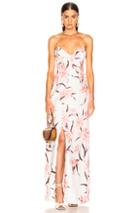 Zimmermann Corsage Slip Dress In Floral,pink,white