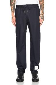 Thom Browne Zip Up Jersey Sweatpants In Blue
