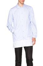 Casely-hayford Wrex Coach Shirt Jacket In Blue,stripes