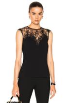 Carven Lace Top In Black