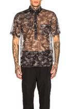 Comme Des Garcons Homme Plus Printed Shirt In Camo,green