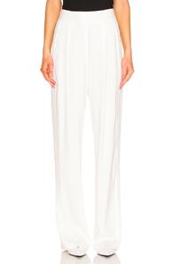 Michelle Mason Wide Leg Trouser In Neutral