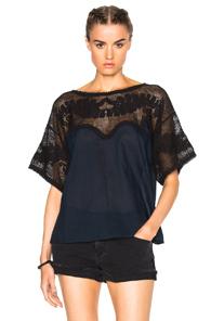 The Great The Bloomer Top In Blue