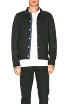 Nudie Jeans Green Ronny Denim Jacket In Black