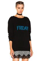 Alberta Ferretti Friday Crewneck Sweater In Black