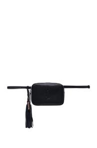 Saint Laurent Monogramme Lou Hip Belt With Pouch In Blue