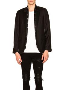 Amiri Scarf Blazer In Black