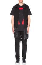 Givenchy Zip Front Sleeveless Hoodie In Black