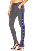 Alchemist Beaded Trim Jogger In Gray