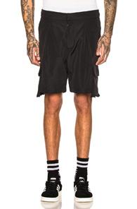 Reese Cooper Drop Pocket Cargo Shorts In Black