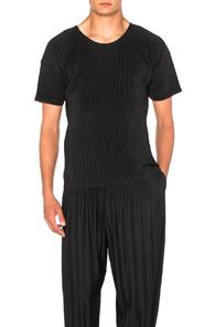 Homme Plisse Issey Miyake Short Sleeve Tee In Black