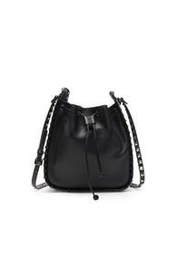 Valentino Rockstud Large Bucket Bag In Black