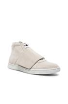 Palm Angels Suede Mid Top Sneakers In Neutrals
