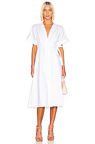 Equipment Nauman Dress In White