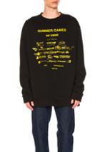 Raf Simons Oversized Summer Games Sweatshirt In Black