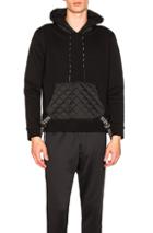 Valentino Hoodie With Nylon Tape In Black