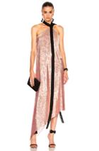 Roland Mouret Copernicus Dress In Metallics,pink