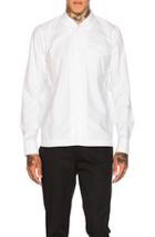 Kolor Open Collar Pocket Shirt In White