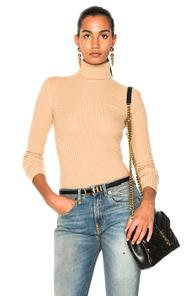 R13 Rib Turtleneck Sweater In Neutrals