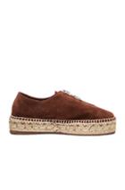 Alexander Wang Suede Devon Espadrilles In Brown