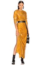 Marques ' Almeida Long Dress In Yellow